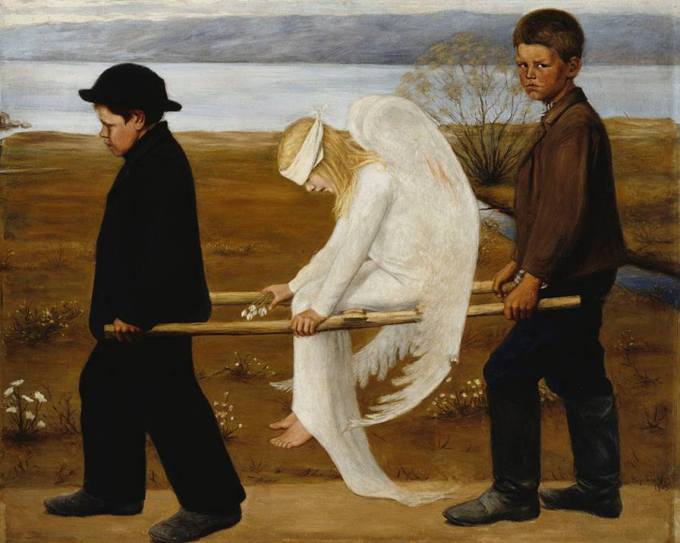 The Wounded Angel, 1903, by Hugo Simberg2